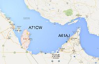 a71cw-4  Dubai A61AJ - Katar (State of Qatar) A71CW Staatsreligion ist der Islam