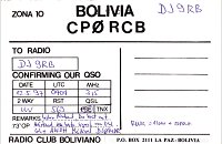 cp0rcb-2  Plurinationaler Staat Bolivien. Estado Plurinacional de Bolivia