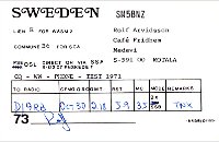 sm5bnz  Königreich Schweden - (schwedisch Konungariket Sverige)