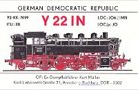 y22in-1  Die Deutsche Demokratische Republik (DDR) war ein Staat in Mitteleuropa, der von 1949 bis 1990 existierte